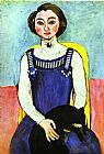 Girl with A Black Cat by Henri Matisse